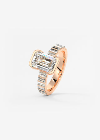 Oval Solitaire With Raised Basket Gallery Lab Grown Diamond Engagement Ring