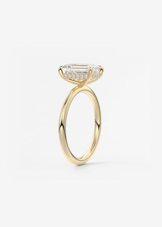 Oval Solitaire With Raised Basket Gallery Lab Grown Diamond Engagement Ring