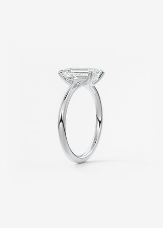 Oval Solitaire With Raised Basket Gallery Lab Grown Diamond Engagement Ring