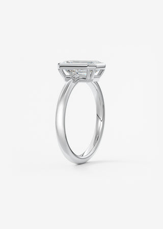 Oval Solitaire With Raised Basket Gallery Lab Grown Diamond Engagement Ring