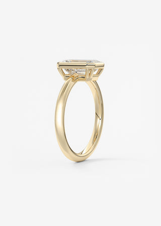 Oval Solitaire With Raised Basket Gallery Lab Grown Diamond Engagement Ring