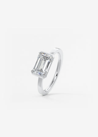 Oval Solitaire With Raised Basket Gallery Lab Grown Diamond Engagement Ring