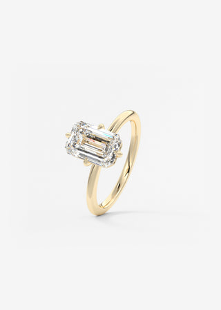 Oval Solitaire With Raised Basket Gallery Lab Grown Diamond Engagement Ring