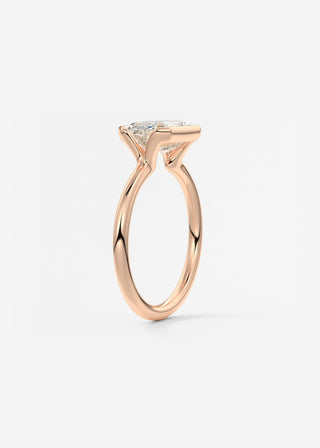 Oval Solitaire With Raised Basket Gallery Lab Grown Diamond Engagement Ring
