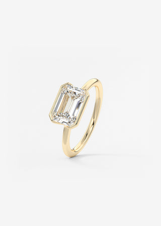 Oval Solitaire With Raised Basket Gallery Lab Grown Diamond Engagement Ring