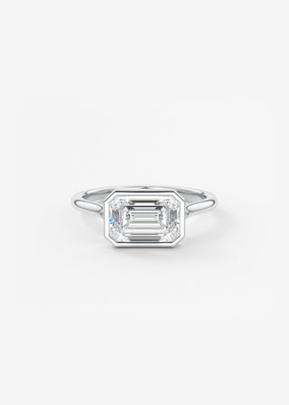 Oval Solitaire With Raised Basket Gallery Lab Grown Diamond Engagement Ring