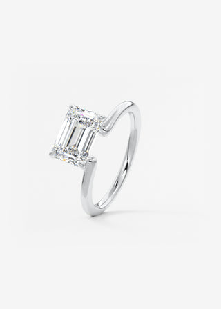 Oval Solitaire With Raised Basket Gallery Lab Grown Diamond Engagement Ring