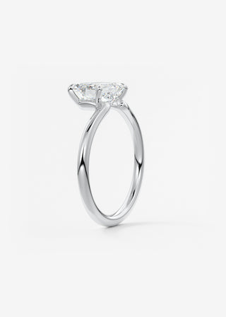 Oval Solitaire With Raised Basket Gallery Lab Grown Diamond Engagement Ring