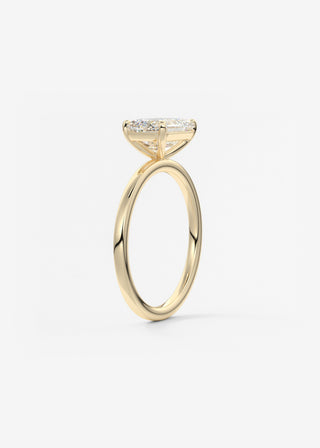 Oval Solitaire With Raised Basket Gallery Lab Grown Diamond Engagement Ring