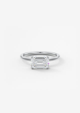 Oval Solitaire With Raised Basket Gallery Lab Grown Diamond Engagement Ring