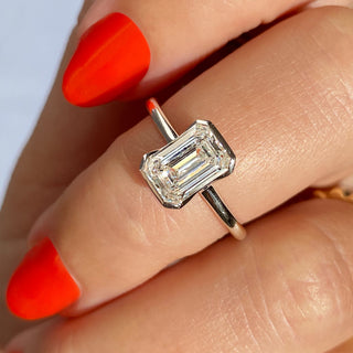 Oval Solitaire With Raised Basket Gallery Lab Grown Diamond Engagement Ring