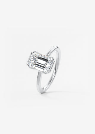 Oval Solitaire With Raised Basket Gallery Lab Grown Diamond Engagement Ring