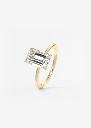 Oval Solitaire With Raised Basket Gallery Lab Grown Diamond Engagement Ring