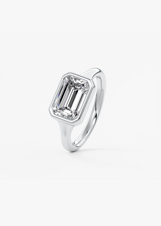 Oval Solitaire With Raised Basket Gallery Lab Grown Diamond Engagement Ring