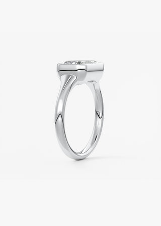 Oval Solitaire With Raised Basket Gallery Lab Grown Diamond Engagement Ring
