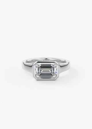 Oval Solitaire With Raised Basket Gallery Lab Grown Diamond Engagement Ring
