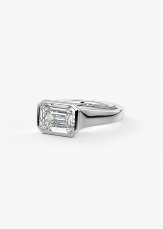 Oval Solitaire With Raised Basket Gallery Lab Grown Diamond Engagement Ring