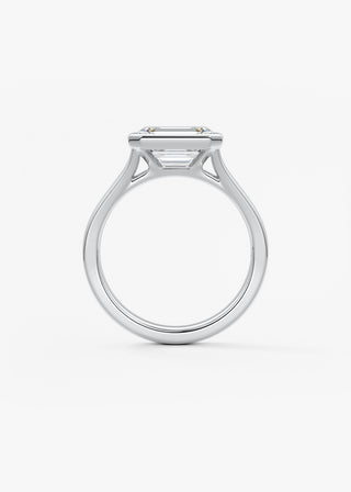 Oval Solitaire With Raised Basket Gallery Lab Grown Diamond Engagement Ring