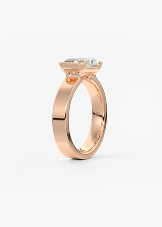 Oval Solitaire With Raised Basket Gallery Lab Grown Diamond Engagement Ring