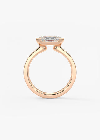 Oval Solitaire With Raised Basket Gallery Lab Grown Diamond Engagement Ring