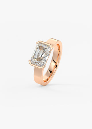 Oval Solitaire With Raised Basket Gallery Lab Grown Diamond Engagement Ring