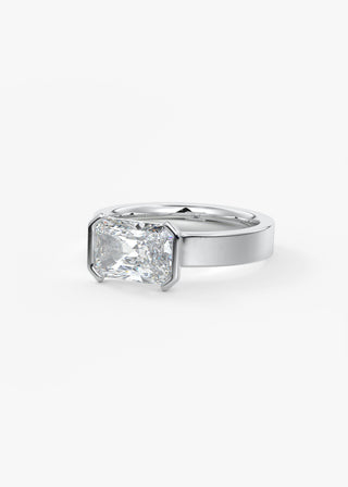 Oval Solitaire With Raised Basket Gallery Lab Grown Diamond Engagement Ring
