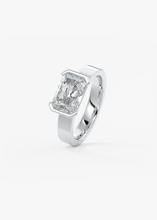 Oval Solitaire With Raised Basket Gallery Lab Grown Diamond Engagement Ring