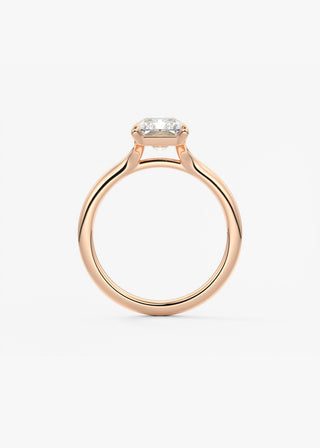 Oval Solitaire With Raised Basket Gallery Lab Grown Diamond Engagement Ring