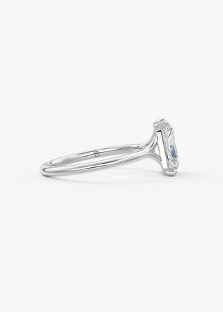 Oval Solitaire With Raised Basket Gallery Lab Grown Diamond Engagement Ring