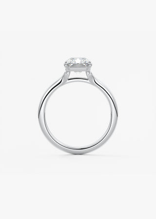 Oval Solitaire With Raised Basket Gallery Lab Grown Diamond Engagement Ring