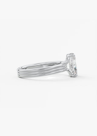 Oval Solitaire With Raised Basket Gallery Lab Grown Diamond Engagement Ring