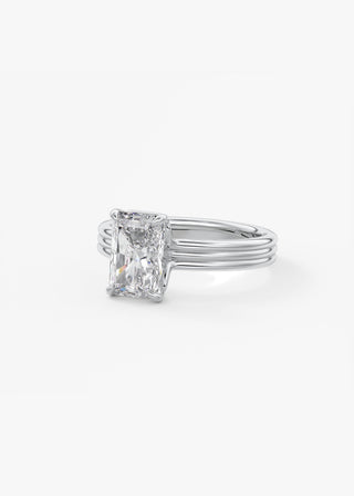 Oval Solitaire With Raised Basket Gallery Lab Grown Diamond Engagement Ring