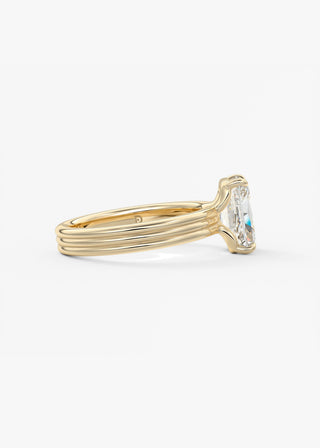 Oval Solitaire With Raised Basket Gallery Lab Grown Diamond Engagement Ring