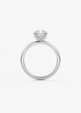 Oval Solitaire With Raised Basket Gallery Lab Grown Diamond Engagement Ring