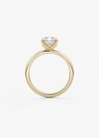 Oval Solitaire With Raised Basket Gallery Lab Grown Diamond Engagement Ring