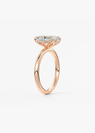 Oval Solitaire With Raised Basket Gallery Lab Grown Diamond Engagement Ring