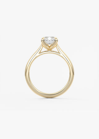 Oval Solitaire With Raised Basket Gallery Lab Grown Diamond Engagement Ring