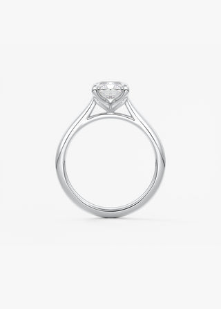 Oval Solitaire With Raised Basket Gallery Lab Grown Diamond Engagement Ring