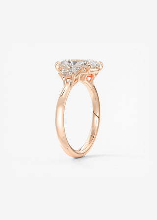 Oval Solitaire With Raised Basket Gallery Lab Grown Diamond Engagement Ring