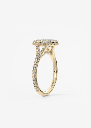 Oval Solitaire With Raised Basket Gallery Lab Grown Diamond Engagement Ring