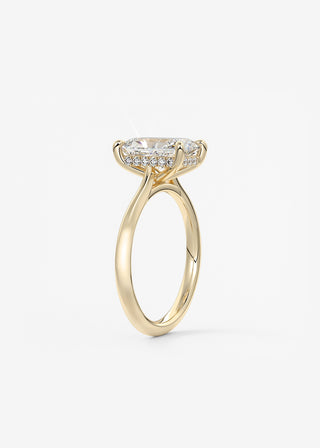 Oval Solitaire With Raised Basket Gallery Lab Grown Diamond Engagement Ring