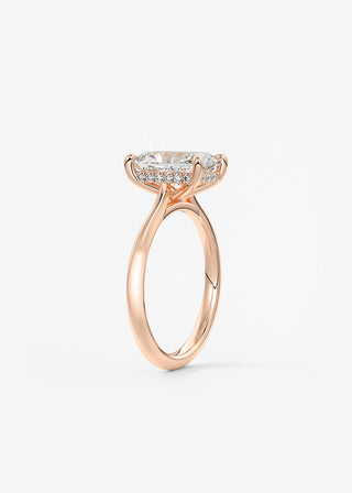 Oval Solitaire With Raised Basket Gallery Lab Grown Diamond Engagement Ring