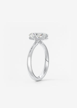 Oval Solitaire With Raised Basket Gallery Lab Grown Diamond Engagement Ring