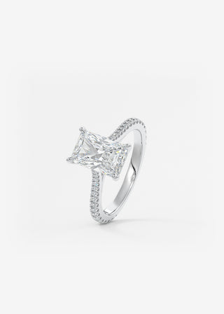 Oval Solitaire With Raised Basket Gallery Lab Grown Diamond Engagement Ring