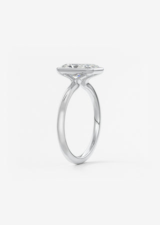 Oval Solitaire With Raised Basket Gallery Lab Grown Diamond Engagement Ring