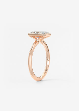 Oval Solitaire With Raised Basket Gallery Lab Grown Diamond Engagement Ring