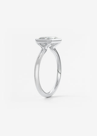 Oval Solitaire With Raised Basket Gallery Lab Grown Diamond Engagement Ring