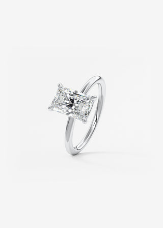 Oval Solitaire With Raised Basket Gallery Lab Grown Diamond Engagement Ring
