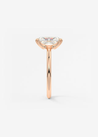 Oval Solitaire With Raised Basket Gallery Lab Grown Diamond Engagement Ring