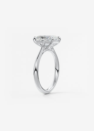 Oval Solitaire With Raised Basket Gallery Lab Grown Diamond Engagement Ring
